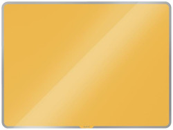 Magnetická sklenená tabuľa, 80x60 cm, LEITZ "Cosy", teplá žltá