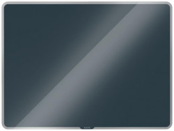 Magnetická sklenená tabuľa, 80x60 cm, LEITZ "Cosy", zamatová sivá