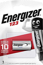 Špeciálna batéria, CR123 fotobatéria, 1ks, lítiová, ENERGIZER