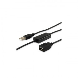 USB 2.0 predlžovací kábel, aktívny, 10 m, EQUIP