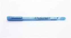 Glov pero, 0,25 mm, s vrchnkom, gumovaten, FLEXOFFICE "FlexCorrect", modr