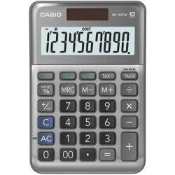 Kalkulaèka, stolová, 10 miestny displej, CASIO "MS-100 FM", sivá