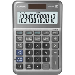 Kalkulaèka, stolová, 12 miestný displej, CASIO "MS-120 FM", sivá