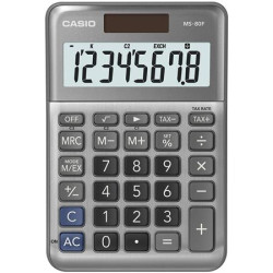 Kalkulaèka, stolová, 8 miestny displej, CASIO "MS-80 F", sivá