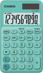 Vrecková kalkulaèka, 10-miestna, CASIO "SL 310", zelená