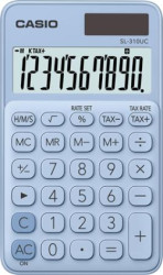 Vrecková kalkulaèka, 10-miestna, CASIO "SL 310", svetlomodrá