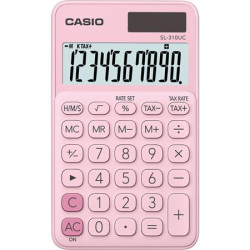 Kalkulaka, vreckov, 10-miestny displej, CASIO "SL 310K", svetloruov