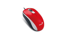 Myš, drôtová, optická, štandardná veľkosť, USB, GENIUS "DX-120", červená