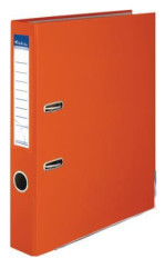 Pákový šanón, 50 mm, A4, PP/kartón, s ochranným spodným kovaním, VICTORIA OFFICE, "Basic", oranžový