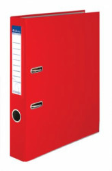 Pákový šanón, 50 mm, A4, PP/kartón, s ochranným spodným kovaním, VICTORIA OFFICE  "Basic", červený