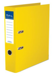 Pákový šanón, 75 mm, A4, PP/PP, s ochranným spodným kovaním, VICTORIA OFFICE „Premium“, žltý