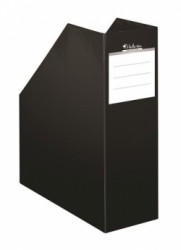 Zakladač, kartónový, 90 mm, VICTORIA OFFICE, "Premium", čierny