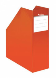 Zakladač, kartónový, 90 mm, VICTORIA OFFICE, "Premium", oranžový