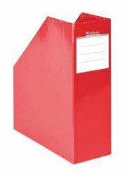 Zakladač, kartónový, 90 mm, VICTORIA OFFICE, "Premium", červený