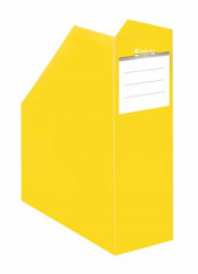 Zakladač, kartónový, 90 mm, VICTORIA OFFICE, "Premium", žltý