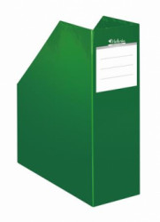 Zakladač, kartónový, 90 mm, VICTORIA OFFICE, "Premium", zelený
