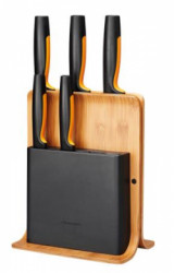 Blok na nože, bambus, 5 nožov, FISKARS "Functional Form ™"