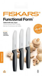 Set stolných nožov, 12 cm, FISKARS "Functional Form", èierna