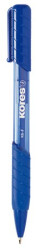 Gukov pero, 0,7 mm, stlac mechanizmus, trojhrann tvar, KORES "K6-F", modr