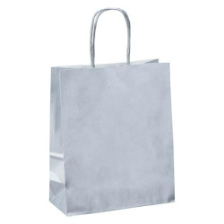 Darčeková taška,  22X12X31 cm, VIQUEL, strieborná