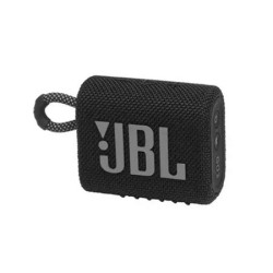 Reproduktor, prenosný, vodeodolný, Bluetooth, JBL "Go 3", čierny