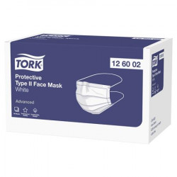 Lekrska maska, 3-vrstvov, TORK, 5x10 ks, biela