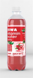 Vitamínová voda, nesýtená, 0,5 l, VIWA "Vitality", brusnica