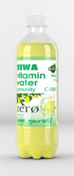 Vitamínová voda, nesýtená, bez cukru, 0,5 l, VIWA "Immunity C-1000 Zero", citrón