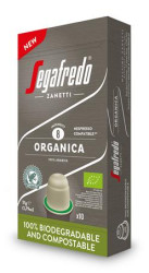 Kvov kapsule, 10 ks, SEGAFREDO Organica - do kvovarov Nespresso, biologicky rozloiten