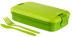 Piknikový box, s príborom, CURVER "Lunch&Go", zelený