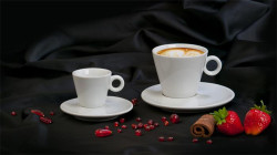 Espresso lka + podlka, 70 ml, 6 ks/bal, biela, "CoffeeTime"