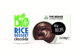 Rastlinný dezert, bio,  bio, 2x130 g, THE BRIDGE, ryžový, èokoládová príchu�