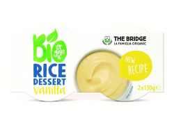Rastlinný dezert, bio, 2x130 g, THE BRIDGE, ryžový, vanilková príchu�