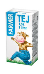 Mlieko, trvanlivé, 1,5%, 1 l, FARMER