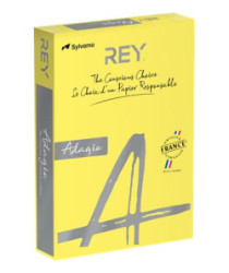 Kopírovací papier, farebný, A4, 160 g, REY "Adagio", intenzívna žltá