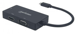 Adaptr, USB-C, DVI-I/HDMI/VGA, MANHATTAN
