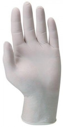Ochranné rukavice, jednorazové, latex, veľkosť: S/6, pudrované
