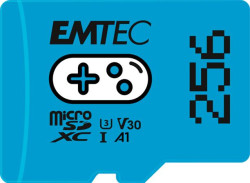 Pamä�ová  karta, microSD, 256GB, UHS-I/U3/V30/A1, EMTEC "Gaming"