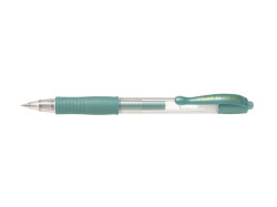 Glov pero, 0,32 mm, stlac mechanizmus, PILOT "G-2 Metallic", zelen