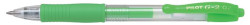 Glov pero, 0,37 mm, stlac mechanizmus, PILOT "G-2 Neon", zelen