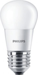 LED žiarovka, E27, malá guľa, P45, 4W, 250lm, 2700K, PHILIPS "CorePro"