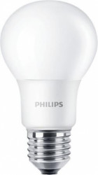 LED žiarovka, E27, guľa, A60, 5W, 470lm, 6500K, PHILIPS "CorePro"