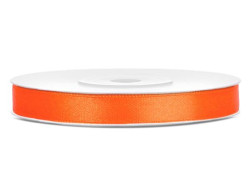Saténová stuha, 6 mm, oranžová