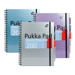 pirlov zoit, A4+, linajkov, 100 listov, PUKKA PAD "Metallic Project Book", mix farieb