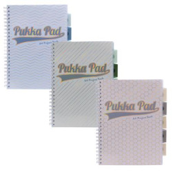 pirlov zoit, A4, linajkov, s rozraovaom, 100 listov, PUKKA PAD "Haze Project Book", rzne farby