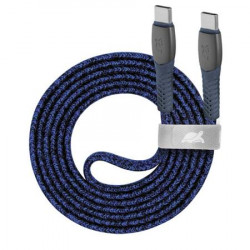 USB kábel, USB-C - USB-C, 1,2 m, RIVACASE "PS6105", modrá