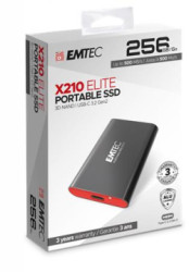 SSD (vonkajšia pamä�), 256GB, USB 3.2, 500/500 MB/s, EMTEC "X210"