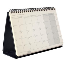 Kalendár, stolový, stojatý, 2024, SIGEL "Conceptum", čierna
