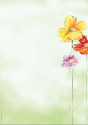 Predtlačený papier, A4, 90g, SIGEL "Spring Flowers"