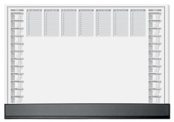 Stolová podložka, 595x410 mm, dvojročné a týždenné kalendárium, SIGEL